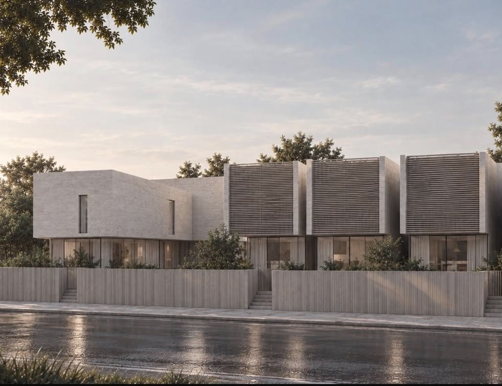 Glendowie Residences, terrace of homes along the street